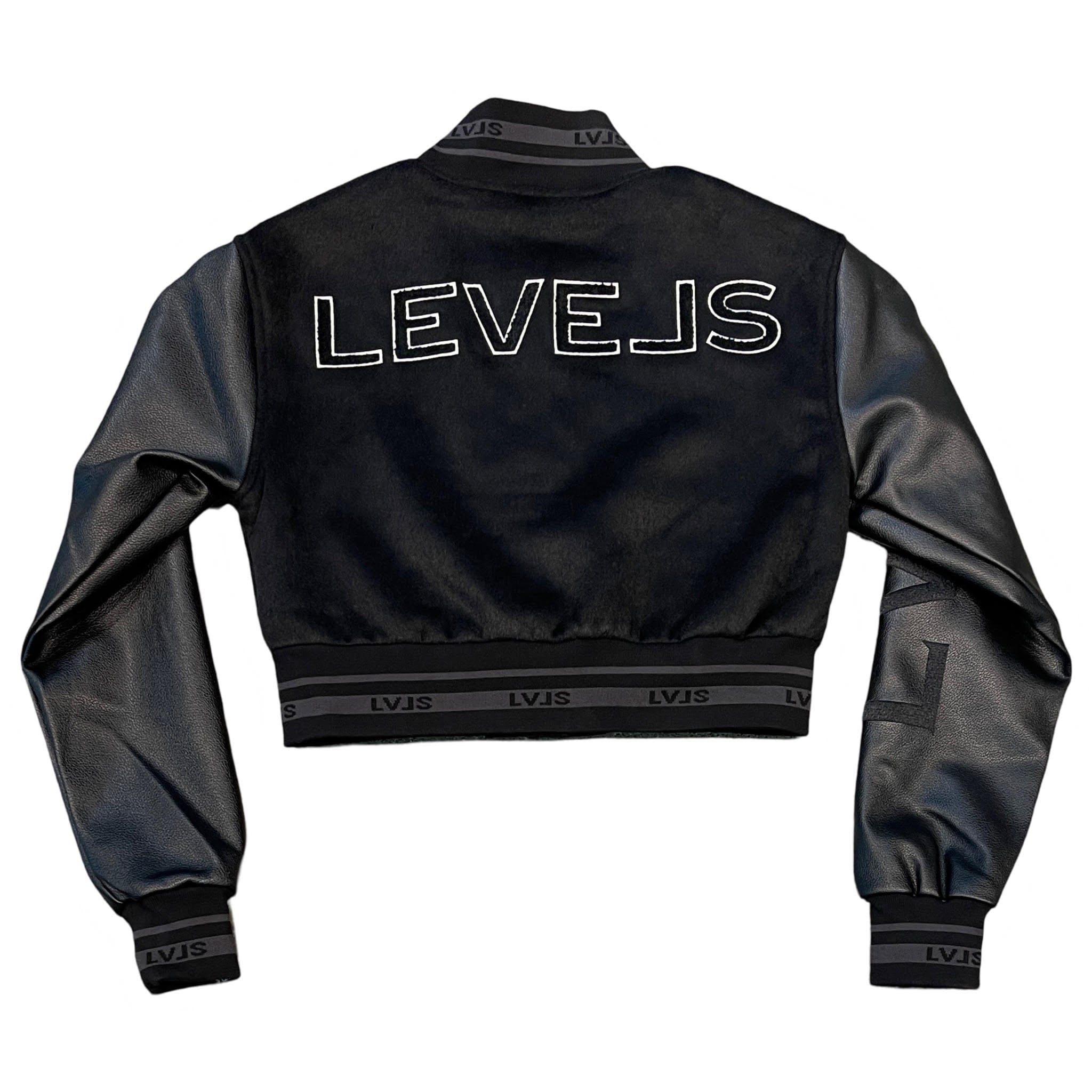 Levels L.L.C. Apparel & Accessories LEVELS ALUMNI CROPPED VARSITY JACKET