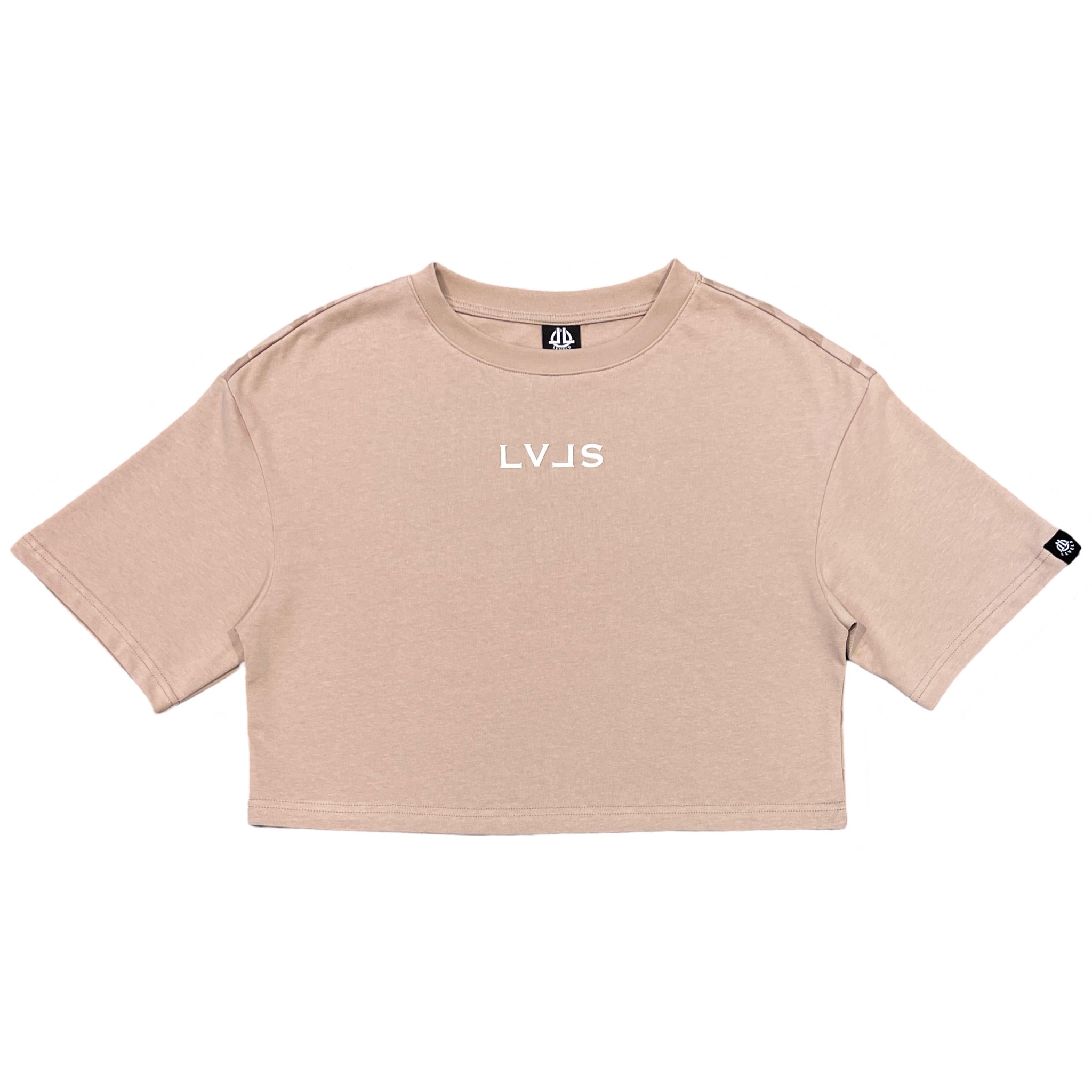 Levels L.L.C. Apparel & Accessories LEVELS OVERSIZED CROP TEE | SAHARA