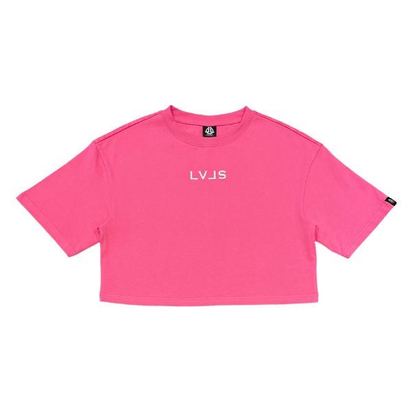 Levels L.L.C. Apparel & Accessories LEVELS OVERSIZED CROP TEE | SASSY PINK