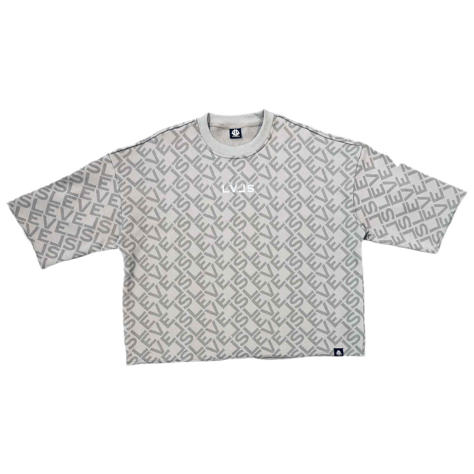 Levels L.L.C. Apparel & Accessories LEVELS SIGNATURE MONO CROP CREW | GREY