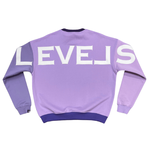 LEVELS, LLC Apparel & Accessories LEVELS SIGNATURE OVERSIZED CREWNECK | PURPLE REIGN