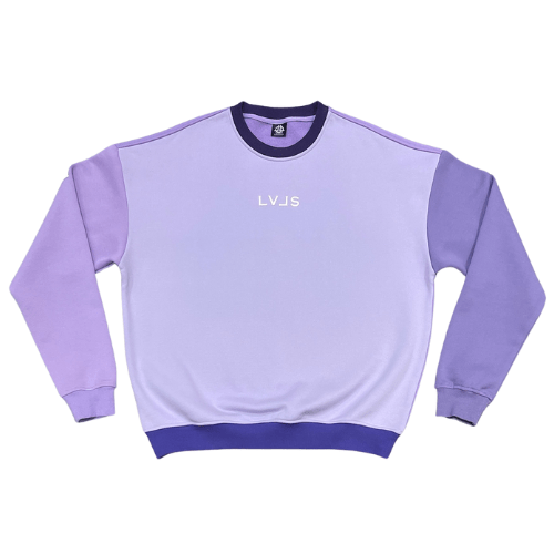 LEVELS, LLC Apparel & Accessories LEVELS SIGNATURE OVERSIZED CREWNECK | PURPLE REIGN